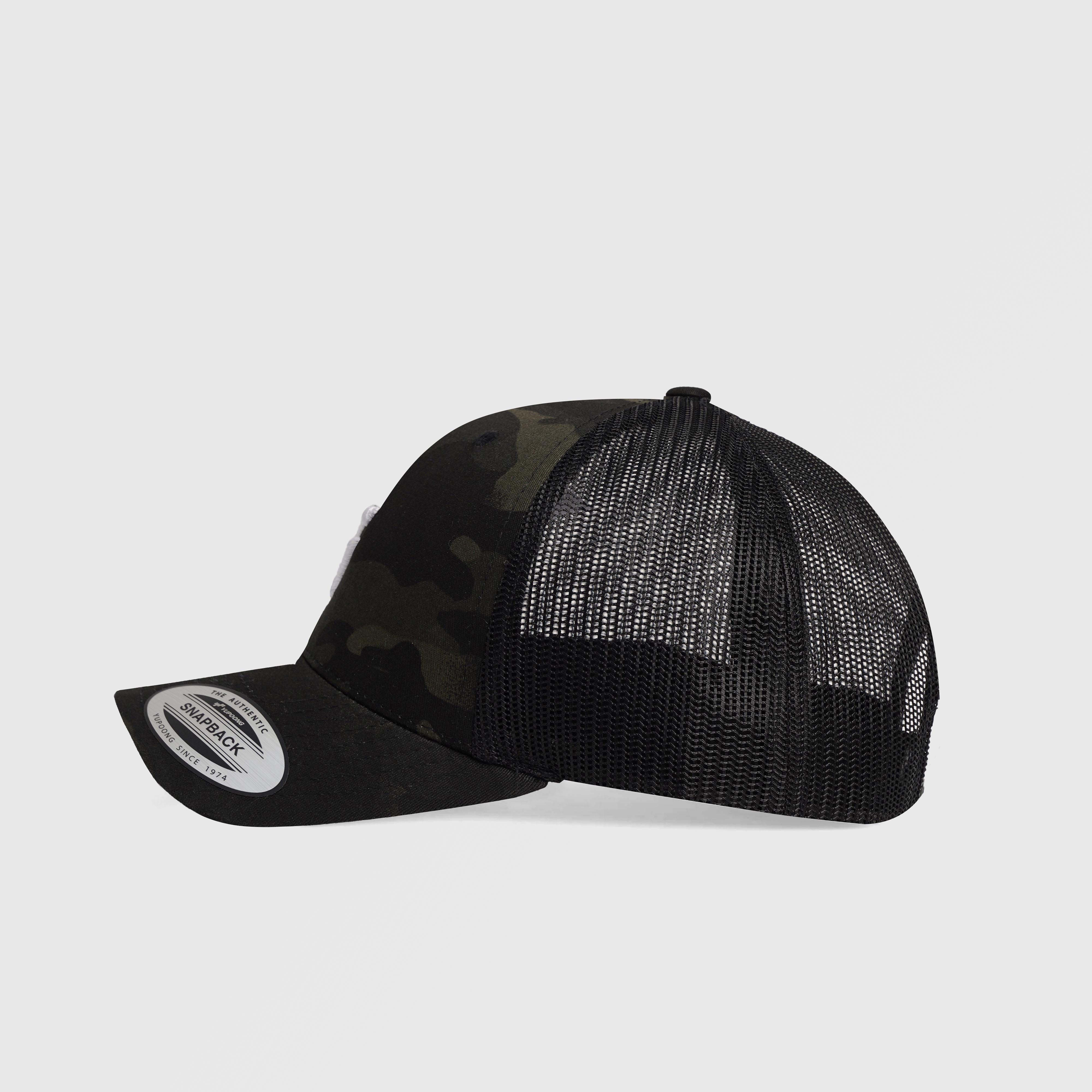 GA Camouflage Trucker Cap (Black)