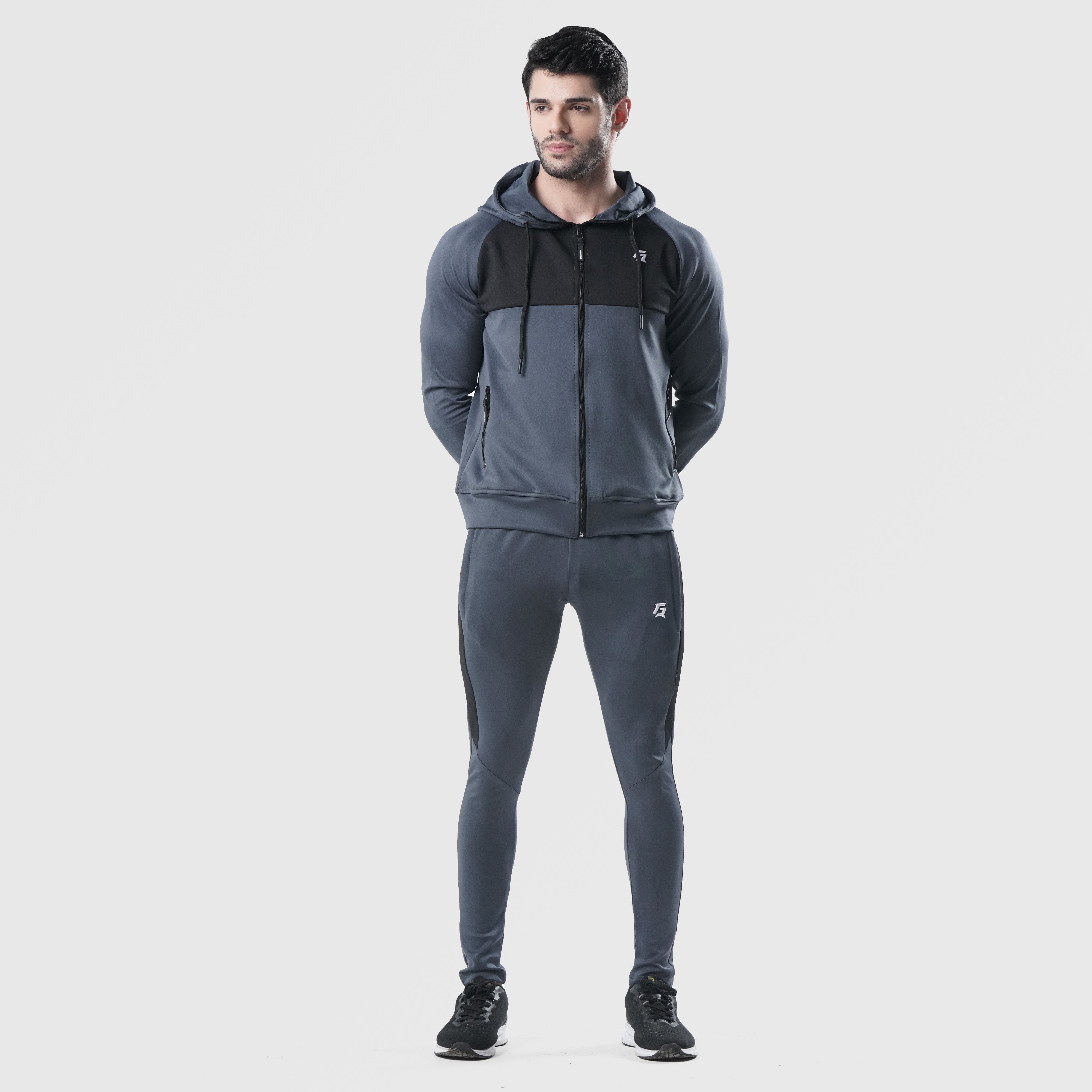 Forbearance Zipper Hoodie (Grey)