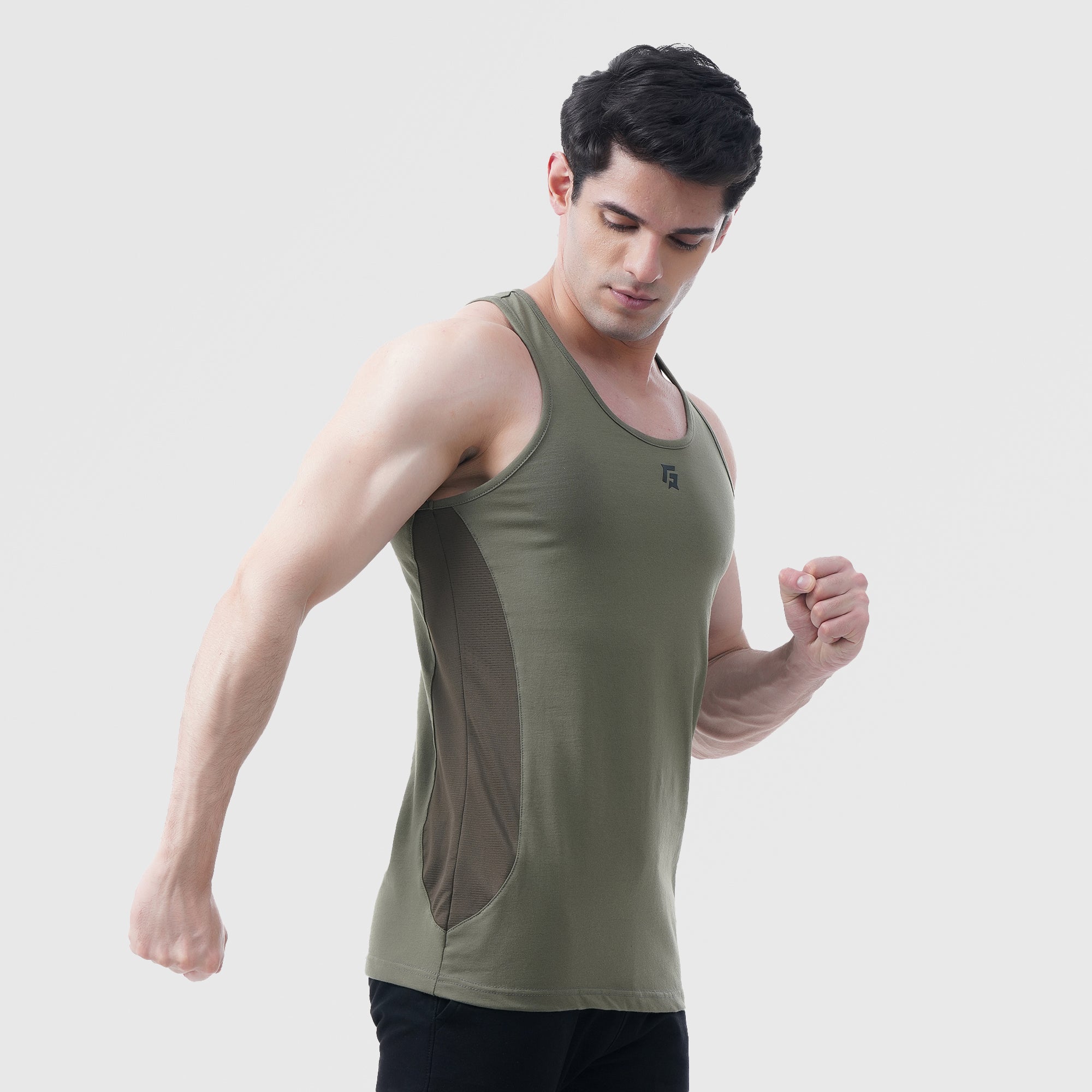 Energy Boost Tank (Olive)
