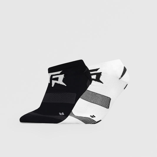 Ankle Socks 2Pcs (Black + White)
