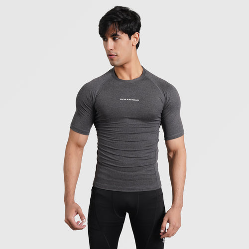 Armour Compression Shirt (MLNG-Charcoal)