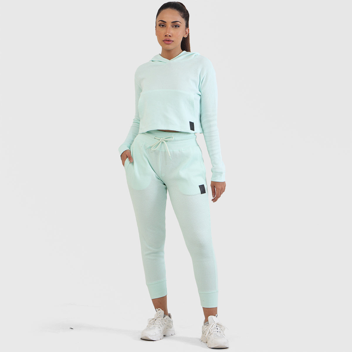 GA Cropped Joggers (Aqua)