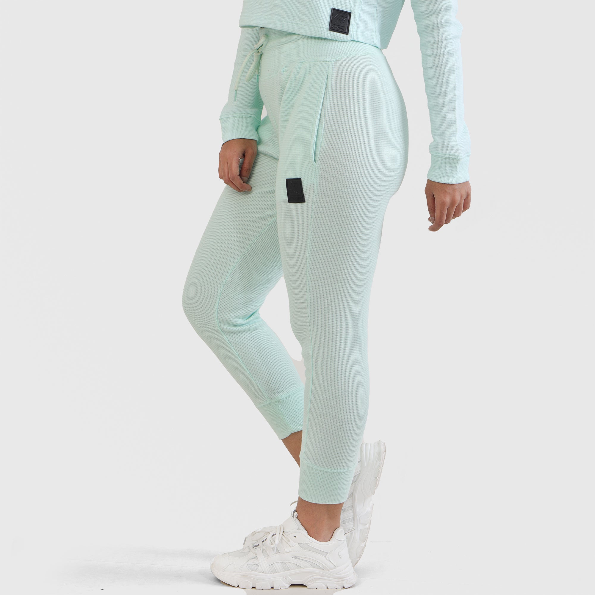 GA Cropped Joggers (Aqua)