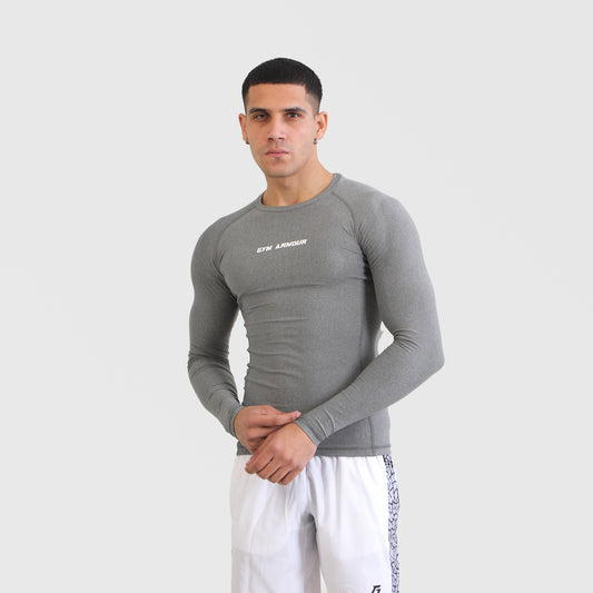 Armour Compression LongSleeves Tee (MLNG-Grey)