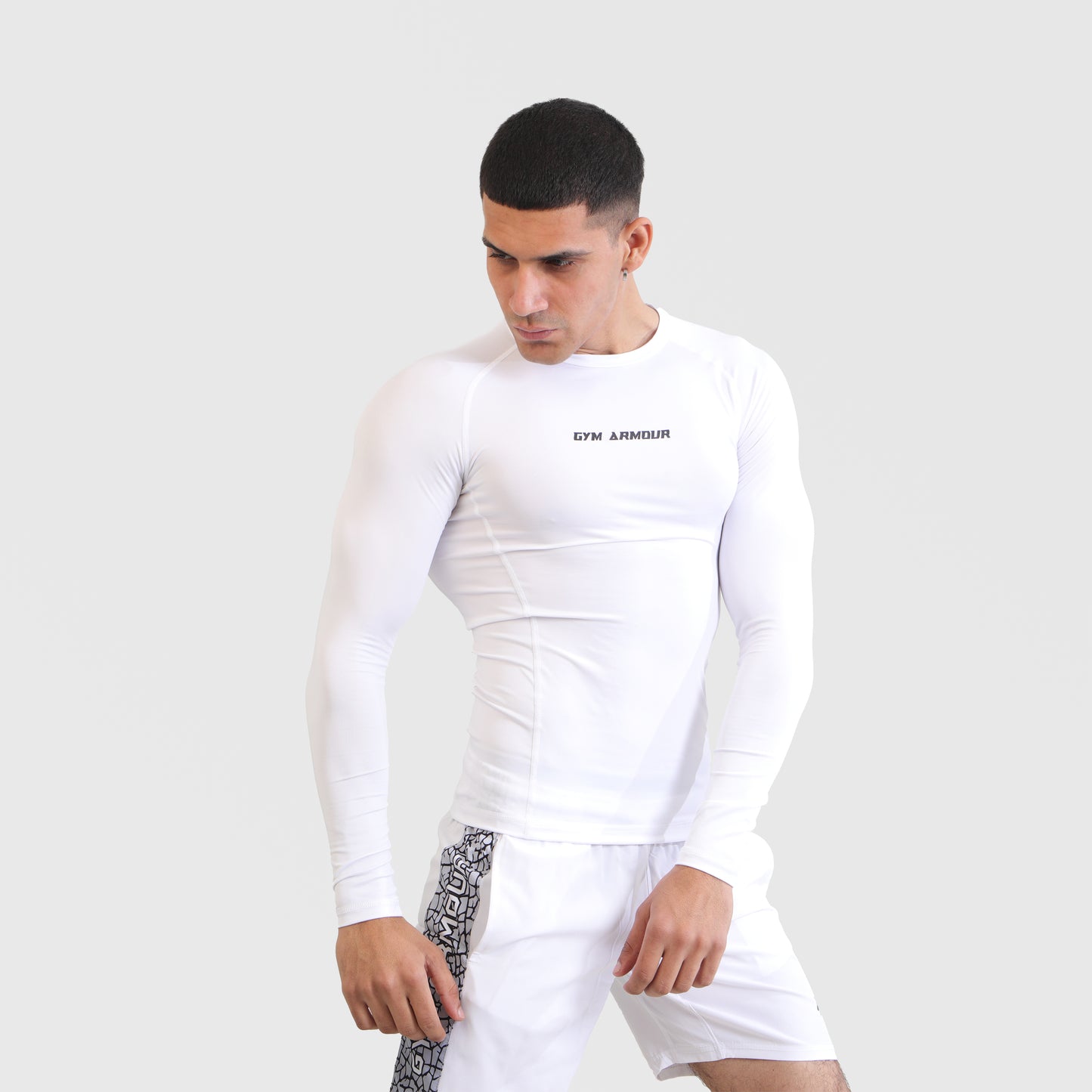Armour Compression LongSleeves Tee (White)
