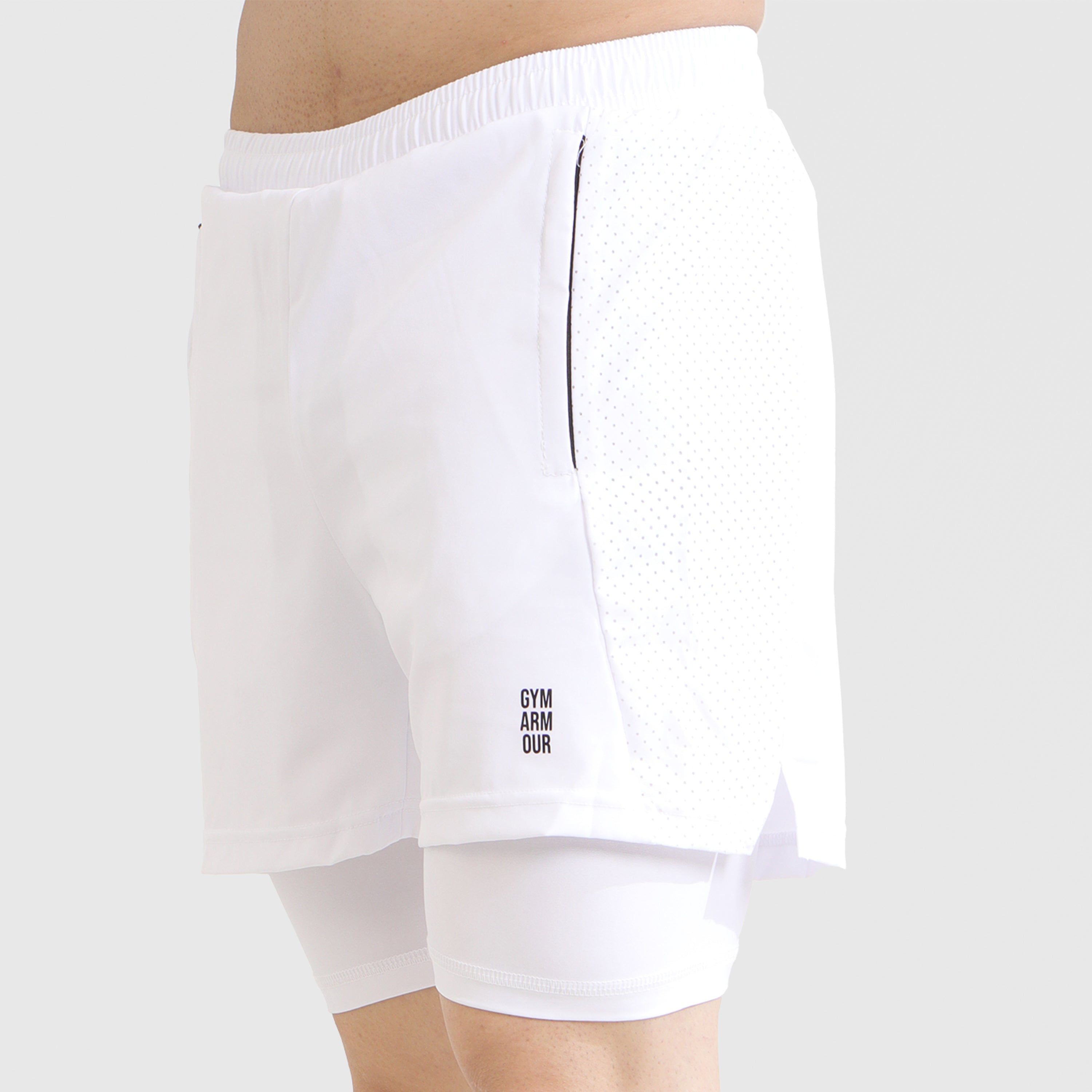 Laser Grip Shorts (White)