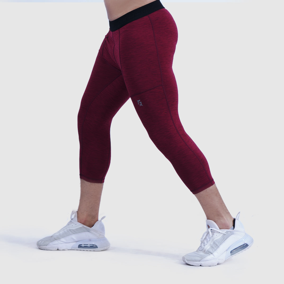 Armour Compression 3/4 Pants (MLNG-Maroon)