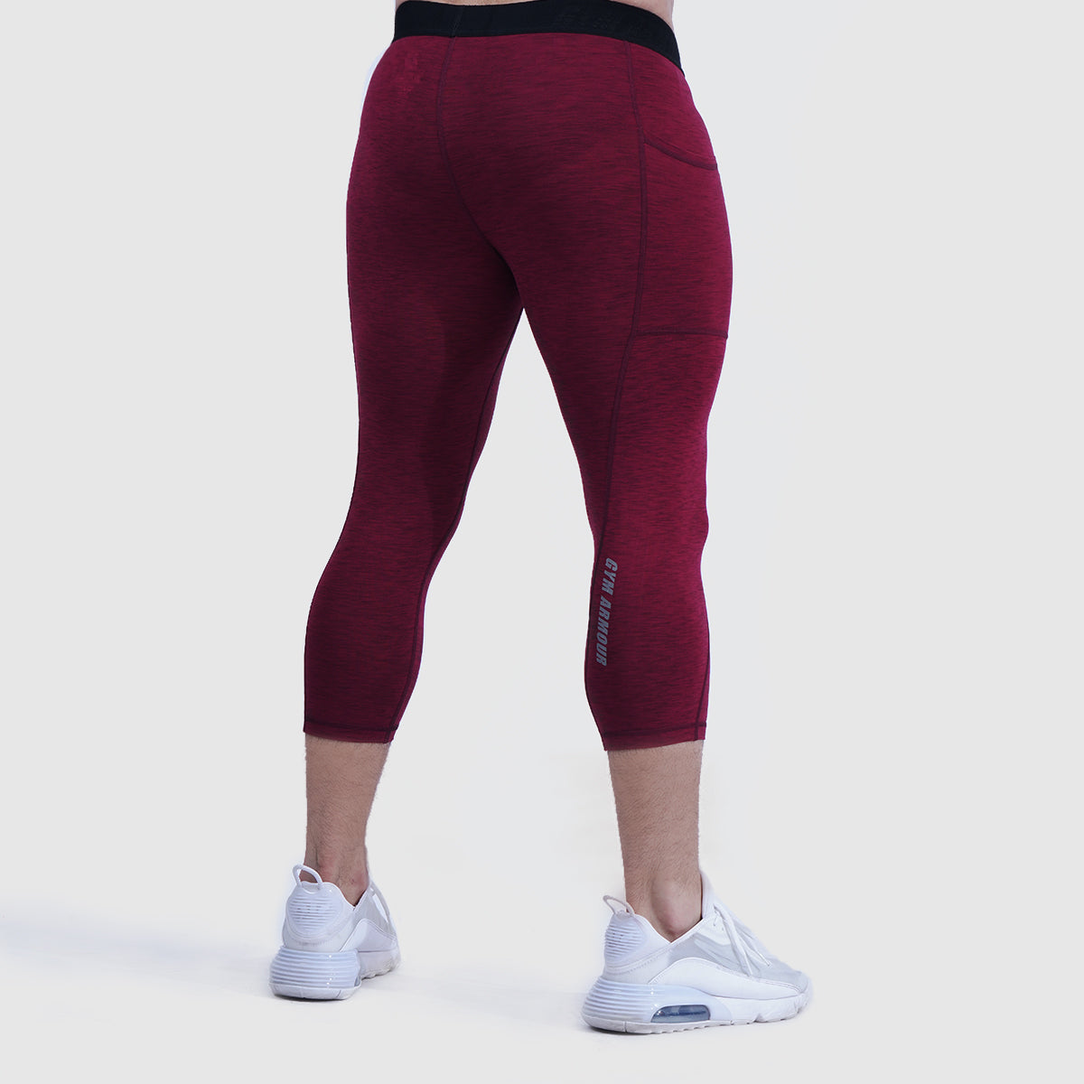 Armour Compression 3/4 Pants (MLNG-Maroon)