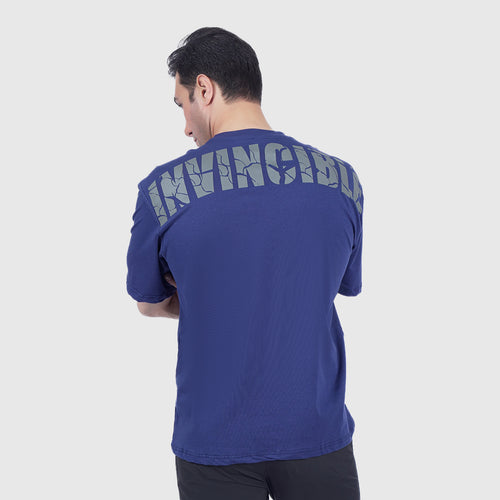 Invincible Loose Fit Tee (Navy)