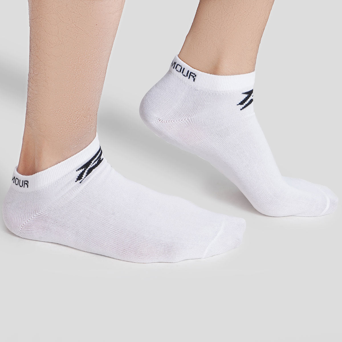 Armour Ankle Socks 3pcs (Black + Grey + White)
