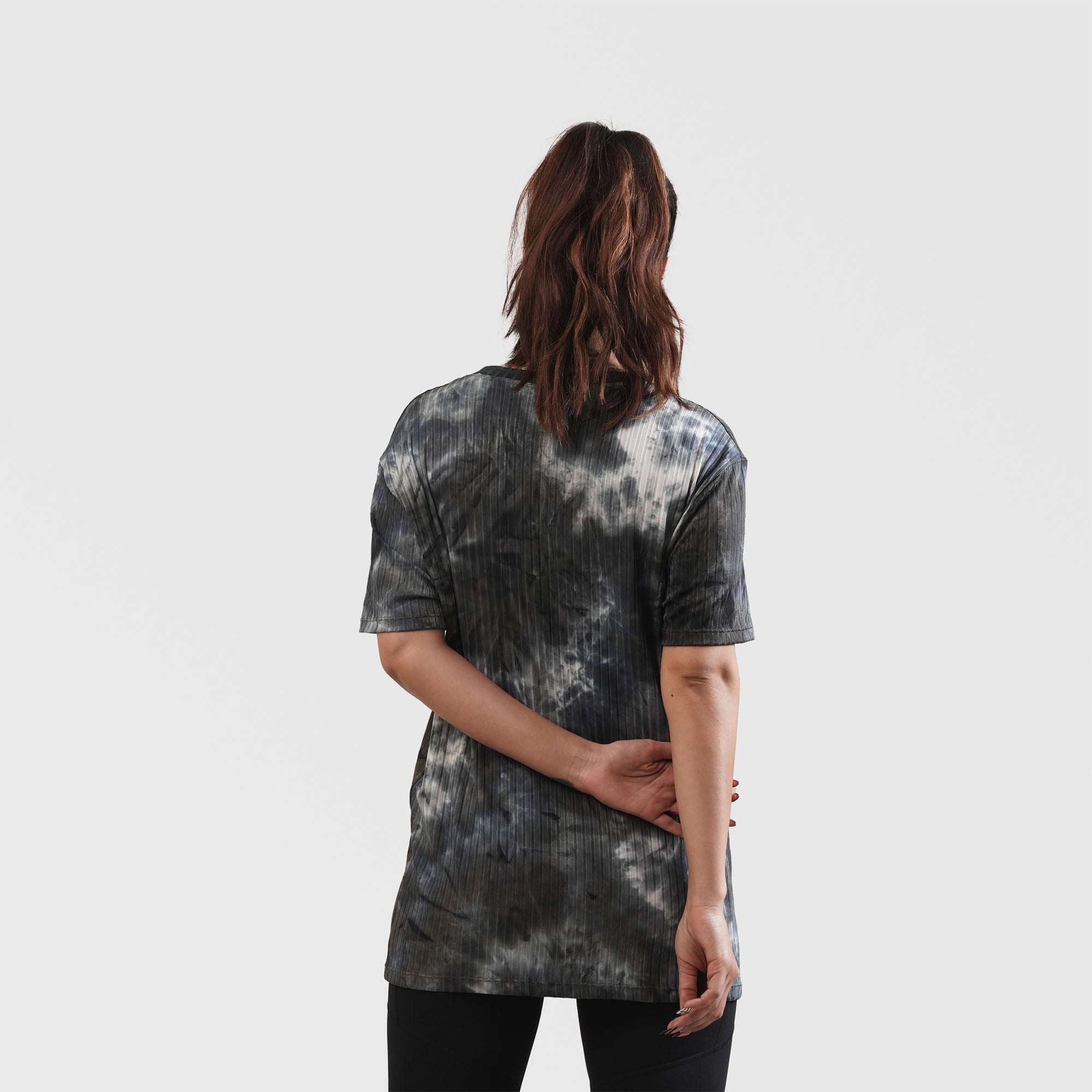 V-NECK OVERSIZED BLOUSE SHIBORI SHORES